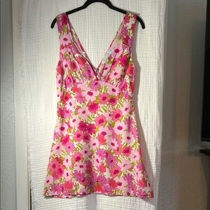 3 for 30$ Stella Floral Pink Sleeveless Dress